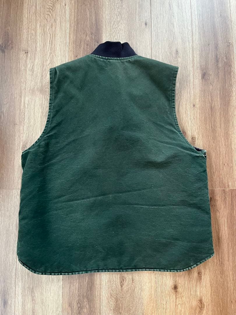 カーハート　ダック　ベスト　V02 SPC スプルースグリーン　メキシコ製