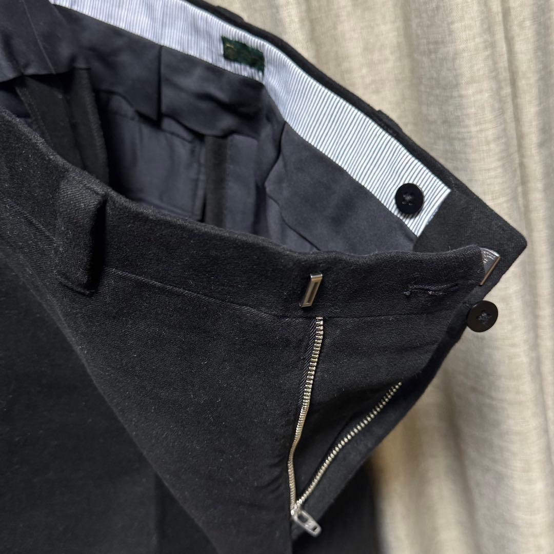 五十嵐トラウザーズ モールスキン 黒 ブラック ビスポーク