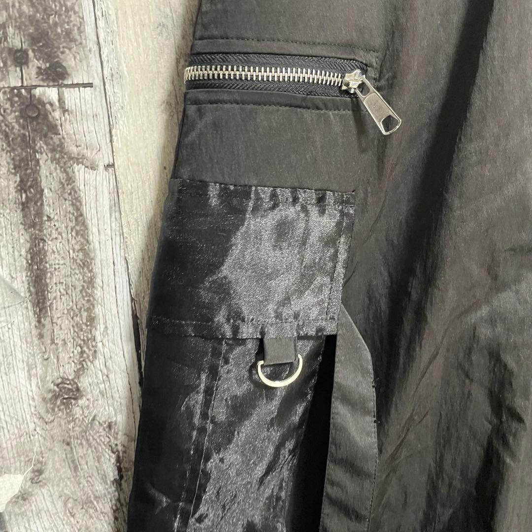 REFLEMレフレム　Y2K　ナイロンパンツ　刺繍　カーゴパンツ　シアーポケット