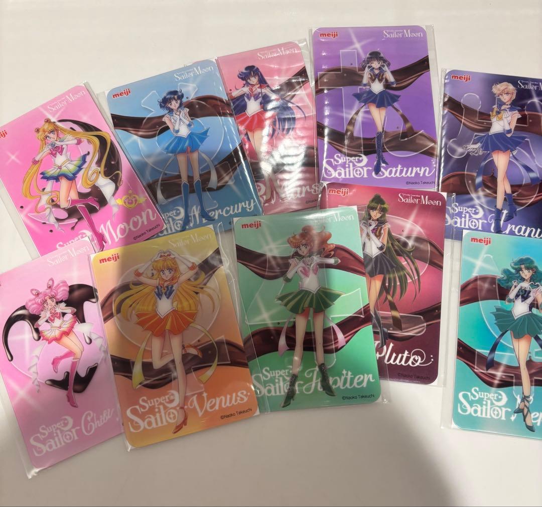 セーラームーン 明治　オリジナルクリアカード　コンプ