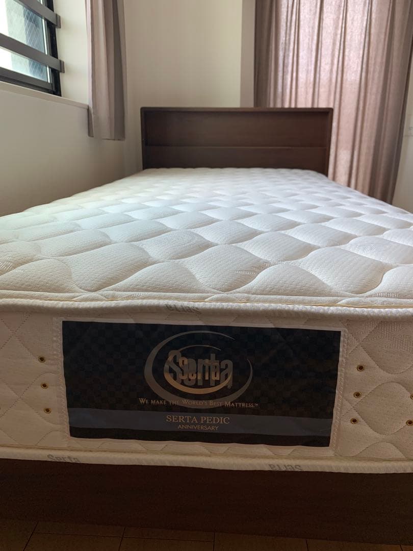 Serta Pedic Anniversary シングル マットレス 単品