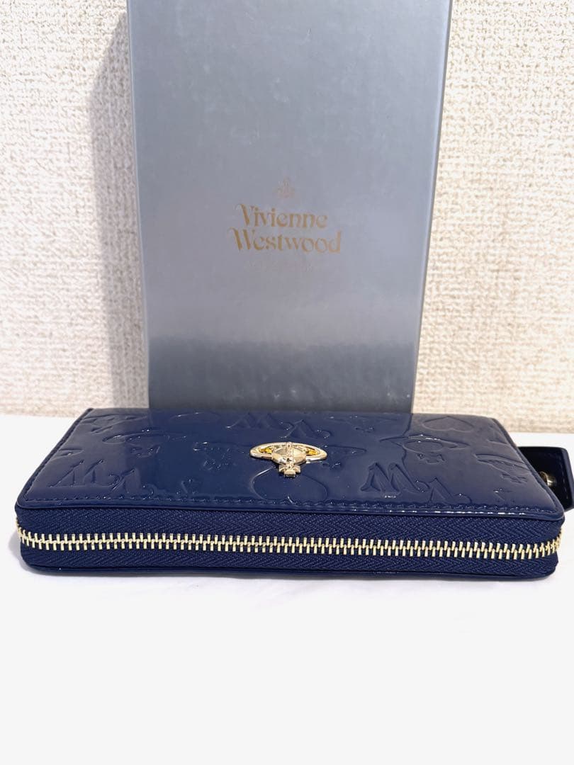 【新品未使用】Vivienne Westwood 長財布 ブルー 大人気