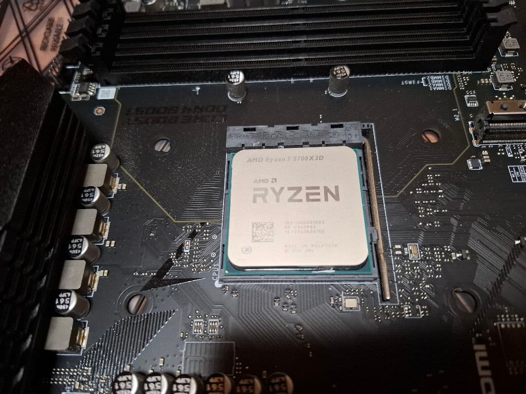 Ryzen7 5700x3d マザボ.32gbメモリ.cpuファンセット