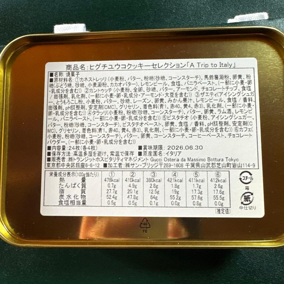 GUCCI OSTERIA ヒグチユウコ クッキー缶　新品