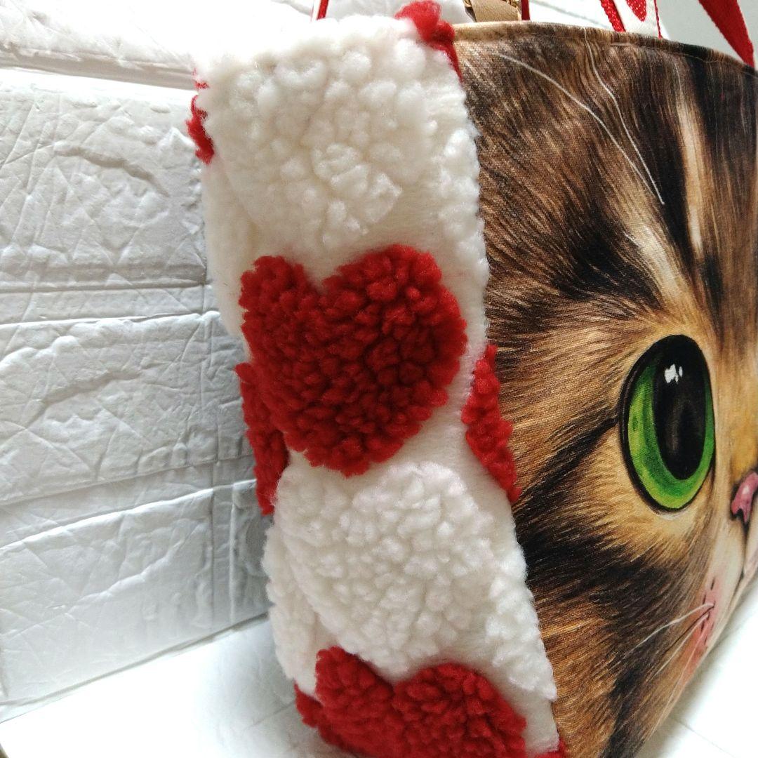 さ*ー様 コヤンイサムチョン☆横長トートバッグ　ビッグフェイスサンダー　ハートボ