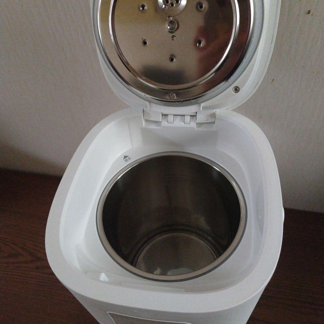 山善　スチーム式加湿器 ホワイト コンパクトEKS-V