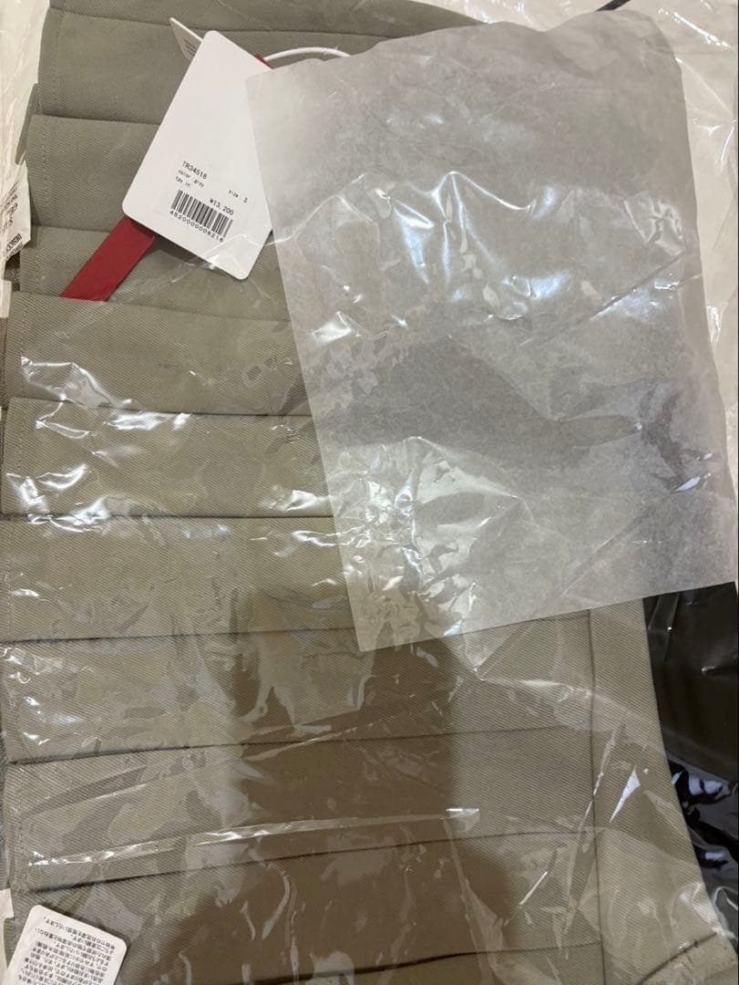 ザレッドスレッド S ring pleats skirt full グレー