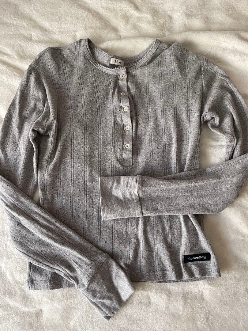 sea ヘンリーネック グレー