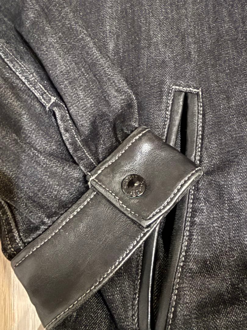 Schott ショット　ネップブラックデニム ワークジャケット定価39600円