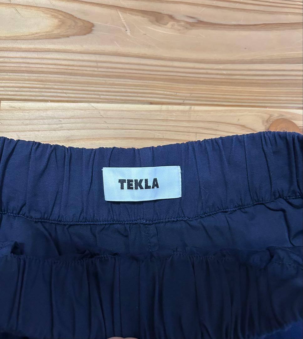 TEKLA ネイビー ショートパンツ ウエストゴム