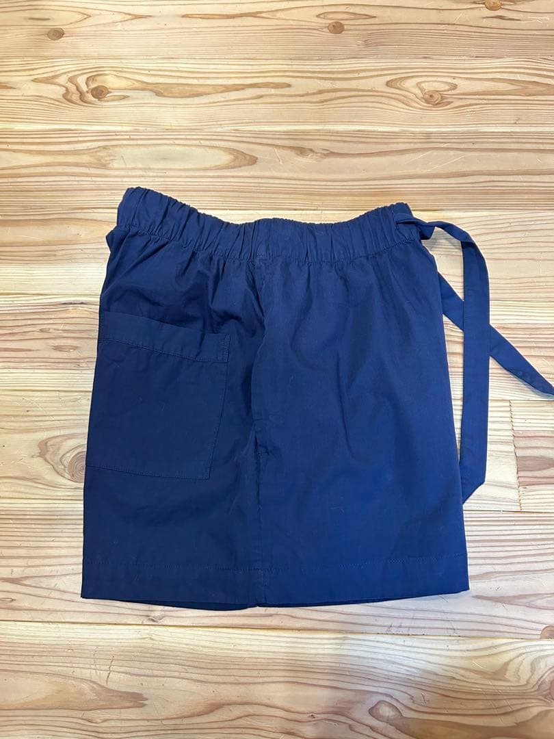 TEKLA ネイビー ショートパンツ ウエストゴム