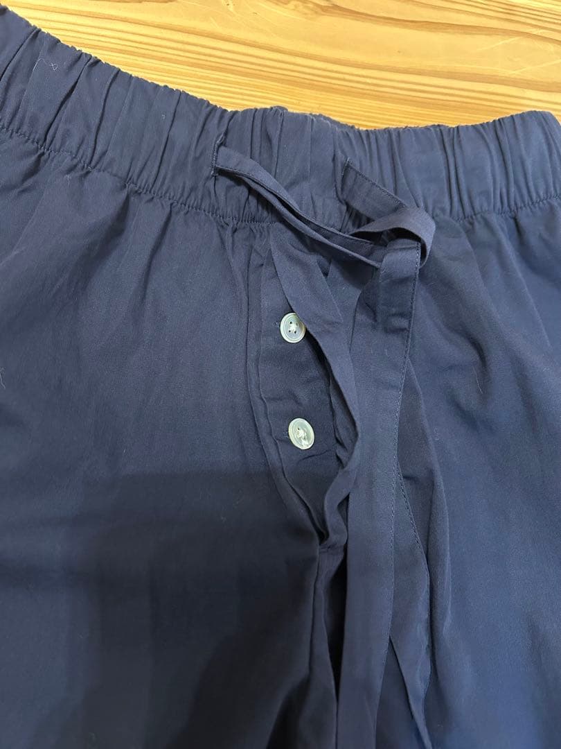 TEKLA ネイビー ショートパンツ ウエストゴム