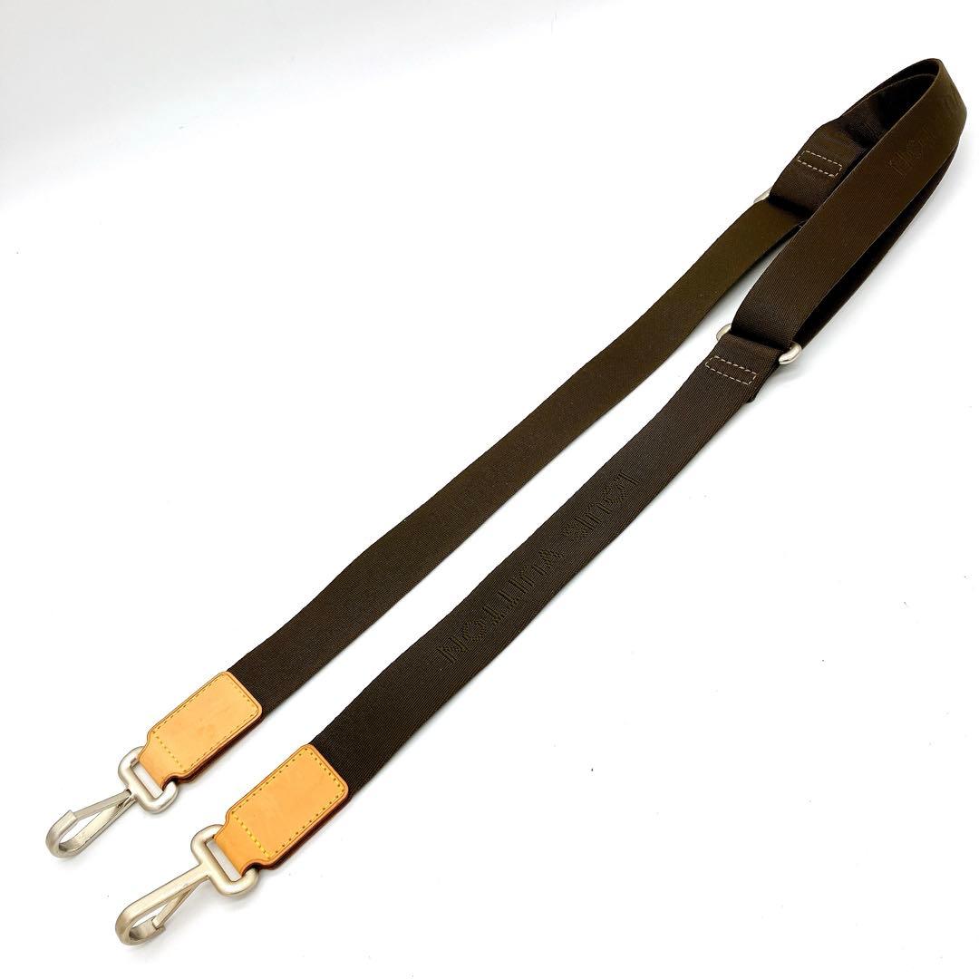 美品【LOUIS VUITTON】ショルダーストラップ　ロゴ入り　キャンバス