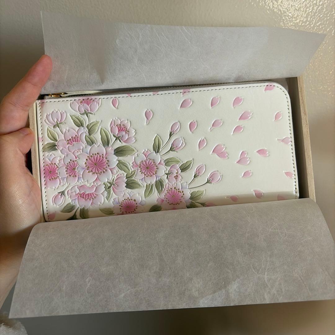 浅草文庫八重櫻　本革長財布　新品未使用