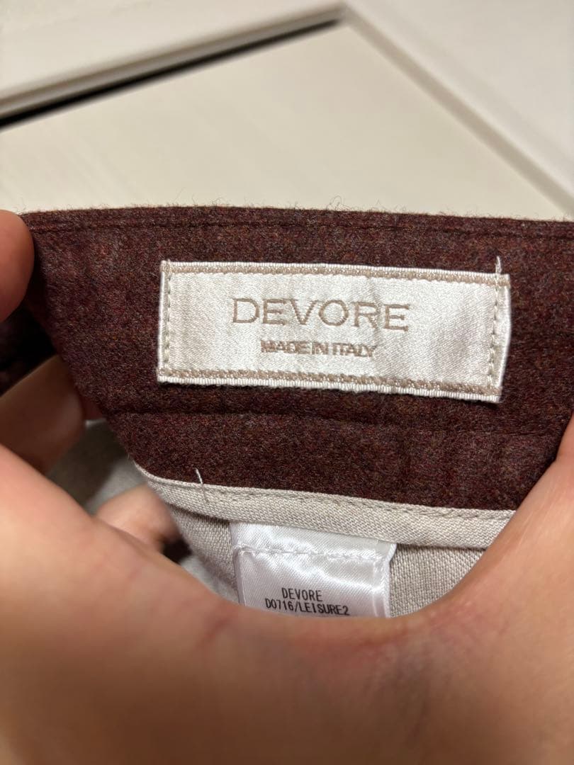 DEVORE （デヴォレ）　ウールスラックス46