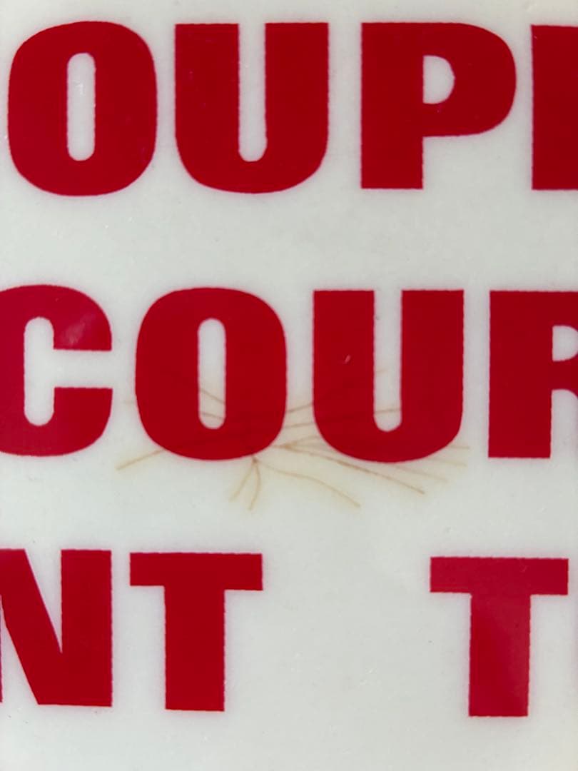 50sフランス　アンティーク　サイン　プレート　看板　 注意喚起　文字沢山