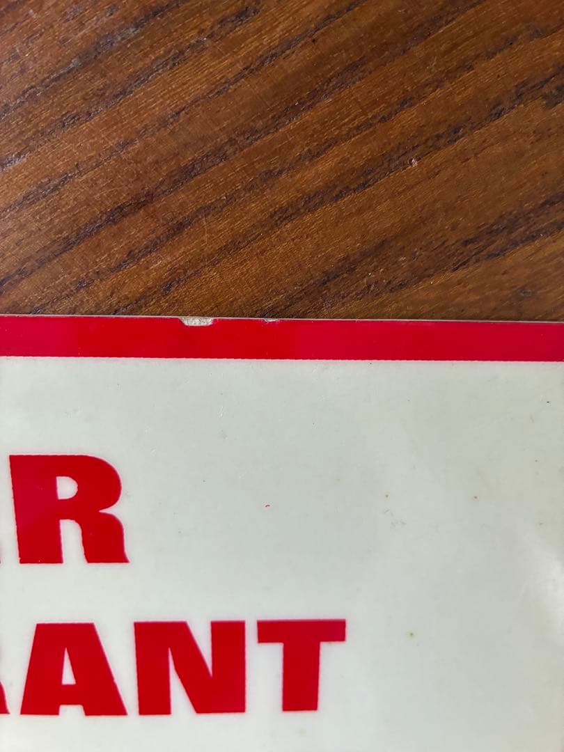 50sフランス　アンティーク　サイン　プレート　看板　 注意喚起　文字沢山