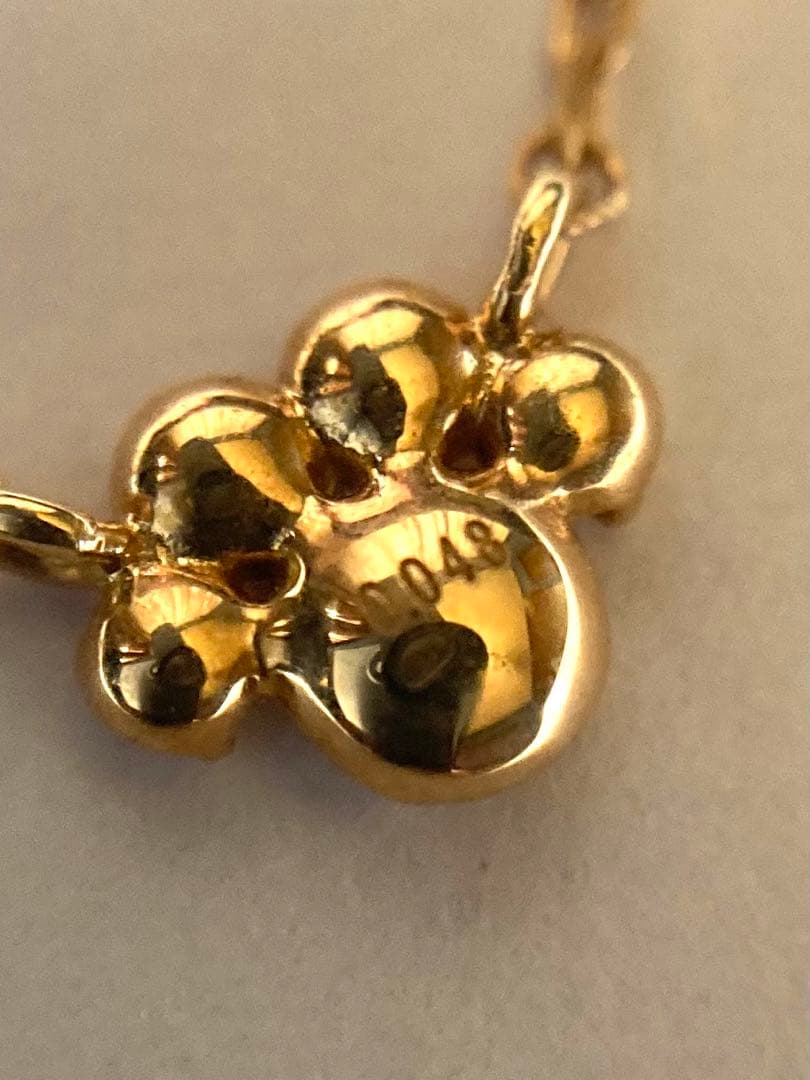 ⭐︎K.uno TiamTiam K18 肉球　ダイヤ　ネックレス⭐︎