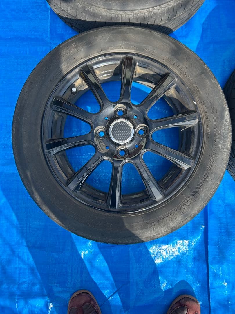 タイヤホイールセット155/65/r14 ホイール4.5j ブリジストンタイヤ