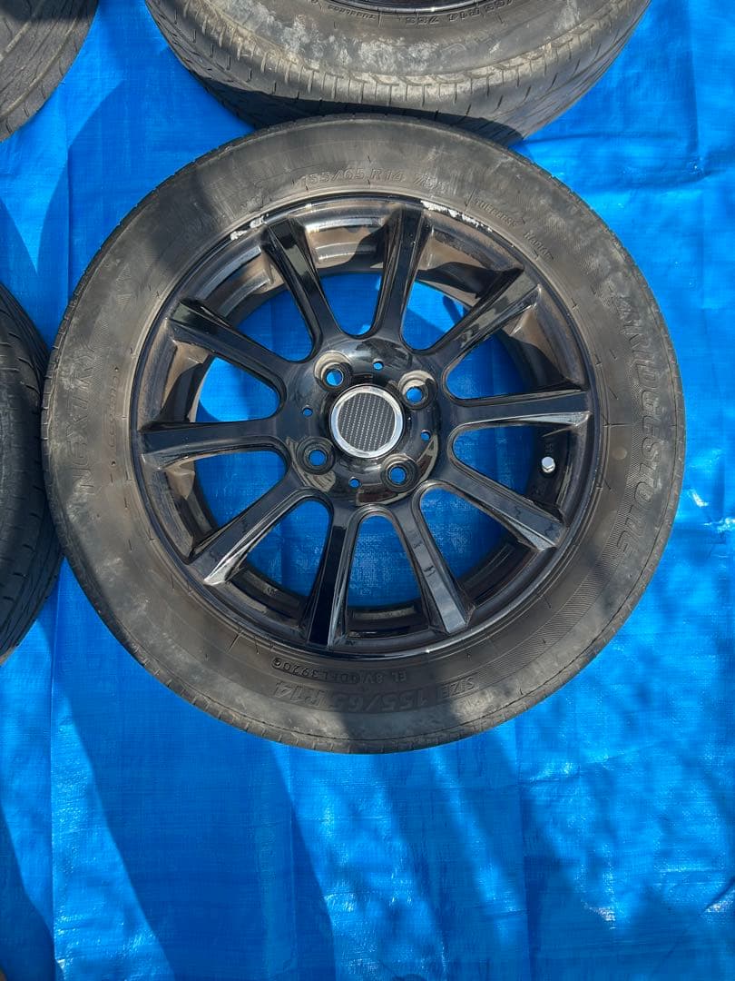 タイヤホイールセット155/65/r14 ホイール4.5j ブリジストンタイヤ