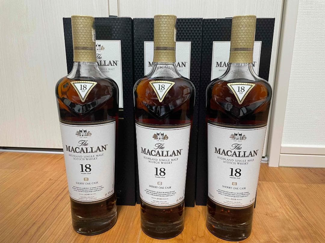 【新品・未開栓】サントリー ザマッカラン 18年 正規品 700ml 3本セット