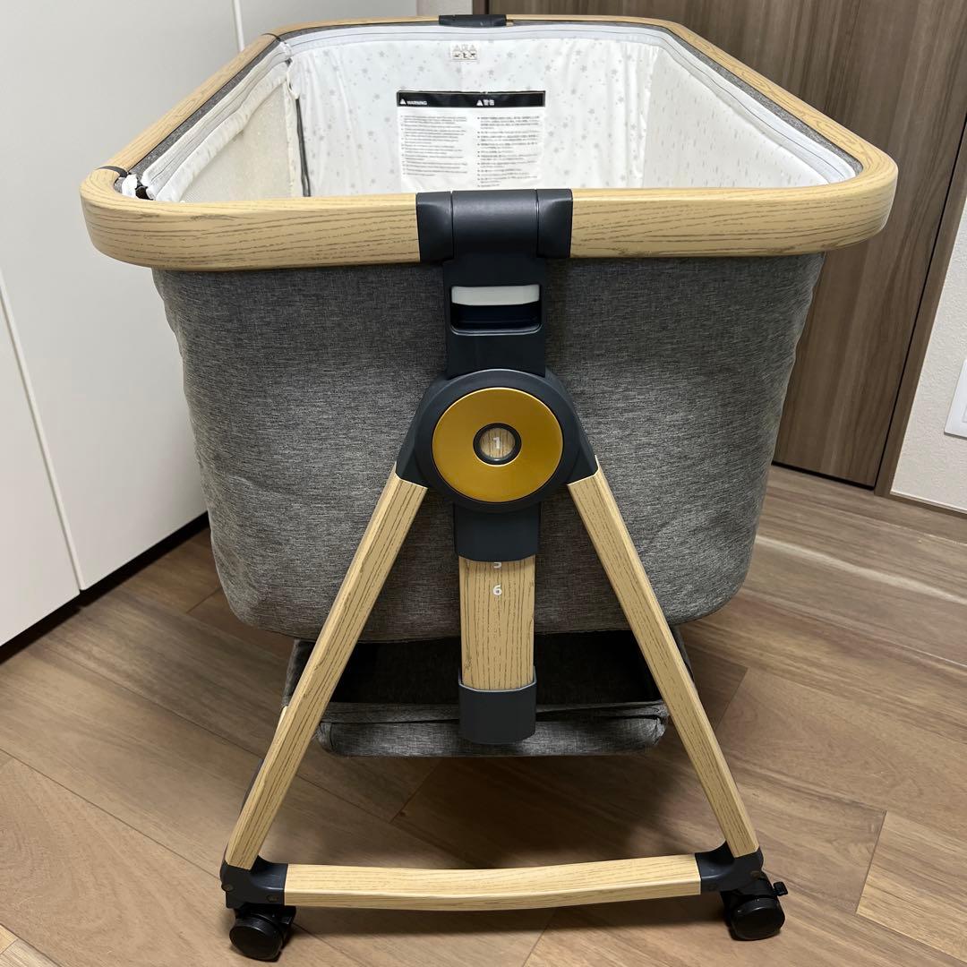 HZDMJ コンパクトベビーベッド グレー②