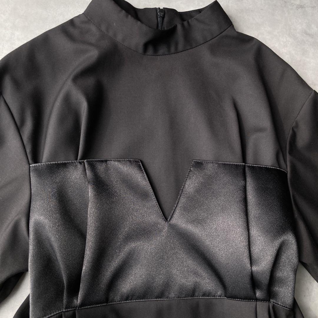 【美品】リムアーク ビスチェ ドッキングワンピース ブラック ロングワンピース