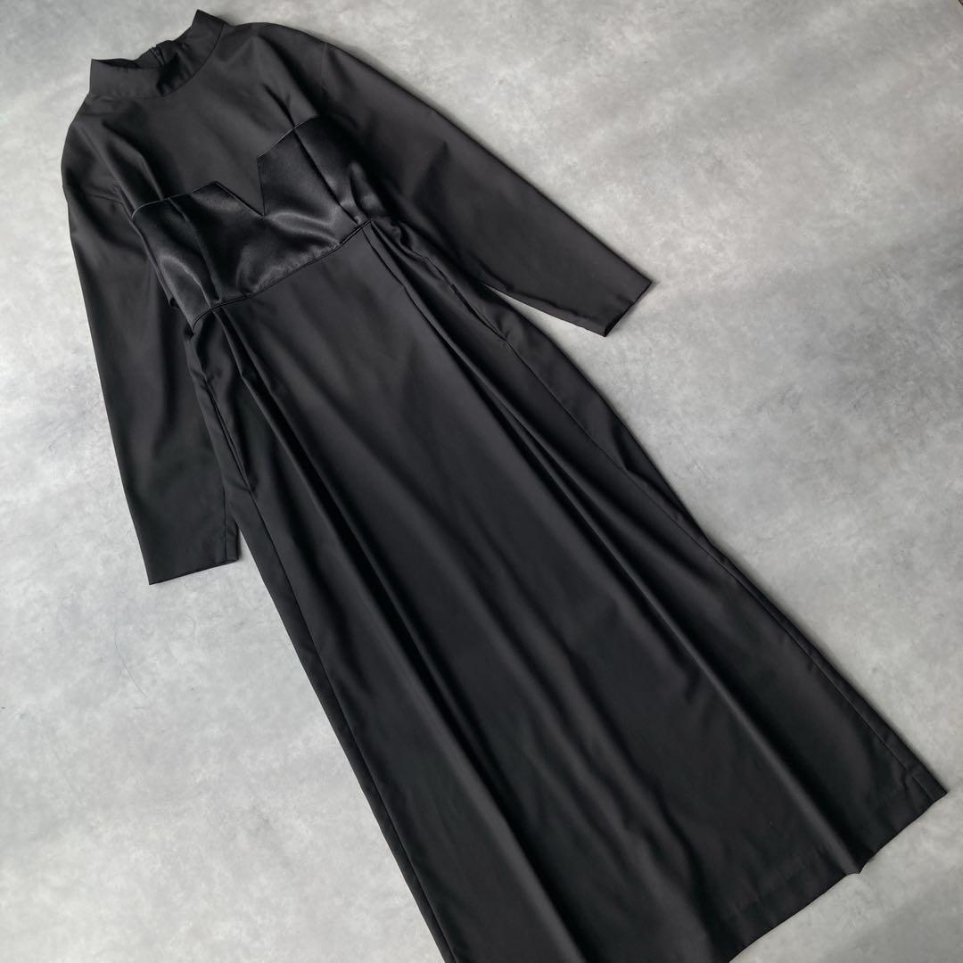 【美品】リムアーク ビスチェ ドッキングワンピース ブラック ロングワンピース