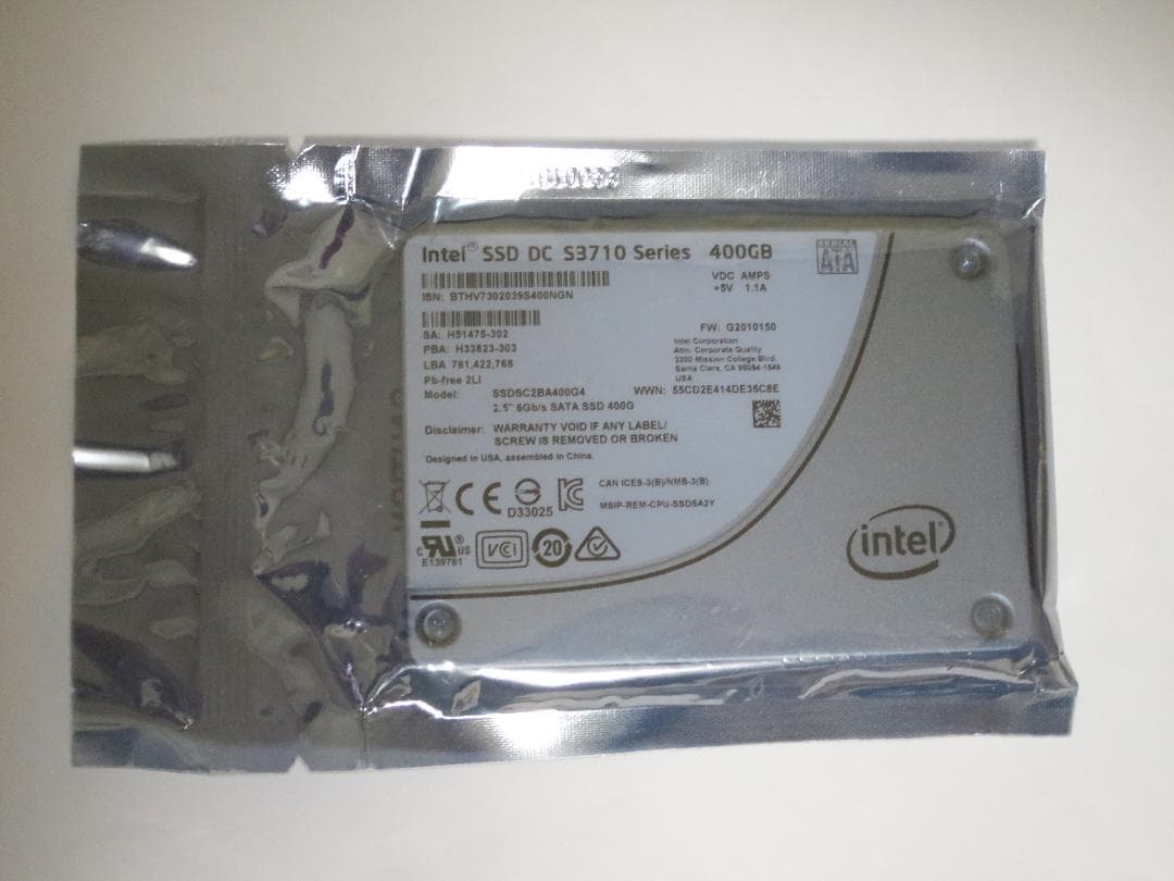 新品未開封 Intel SSD DC S3710 Series 400GB