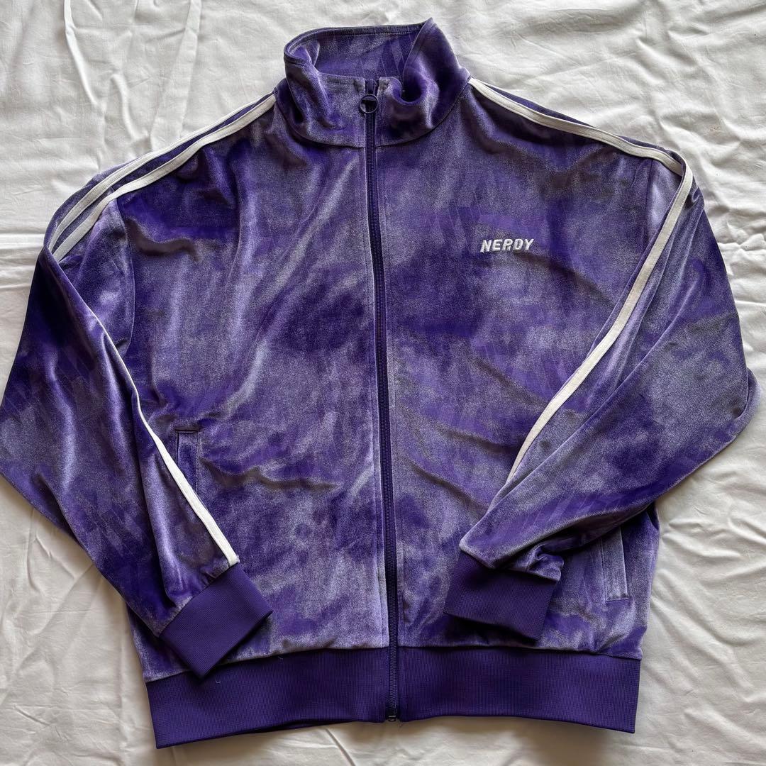 NERDY ノルディ ベロア セットアップ パープル S