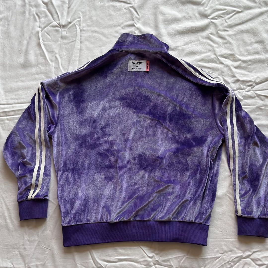 NERDY ノルディ ベロア セットアップ パープル S