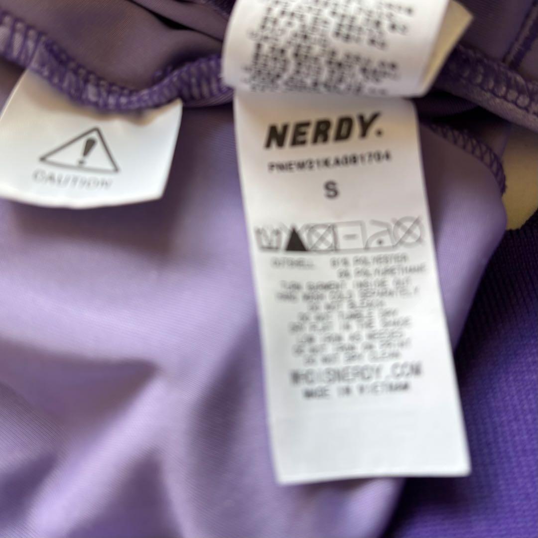 NERDY ノルディ ベロア セットアップ パープル S