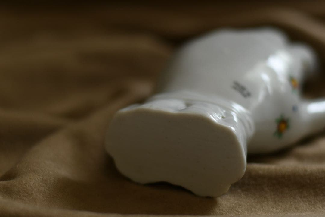 花柄　手形装飾品　ハンドトレイ　ヴィンテージ