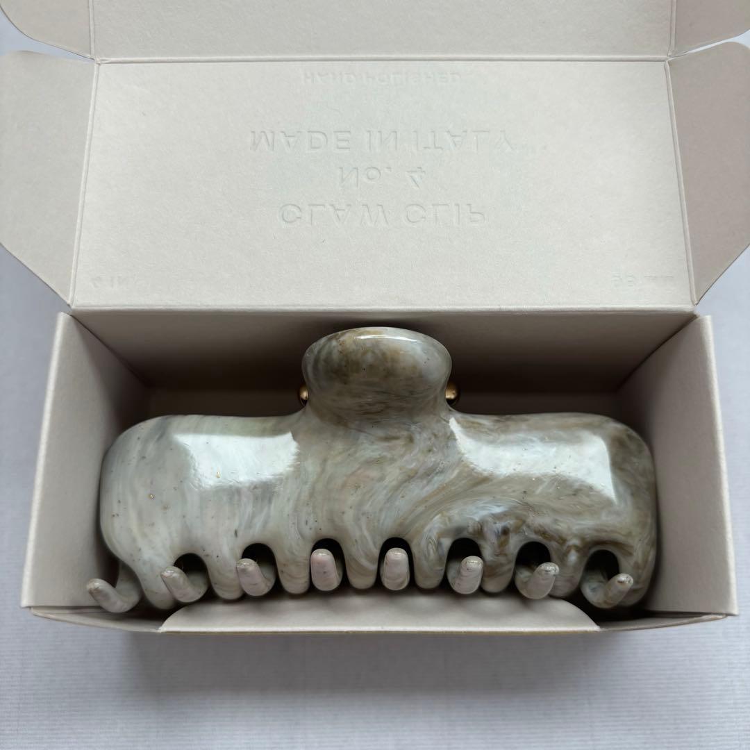 ヘアアクセサリー UNDO hairware No.4 CLAW CLIP Greenmarble