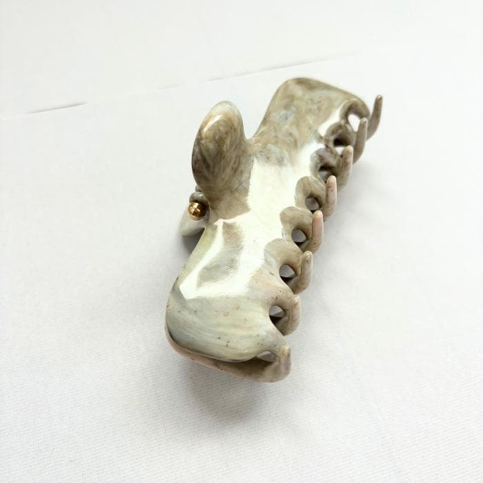 ヘアアクセサリー UNDO hairware No.4 CLAW CLIP Greenmarble