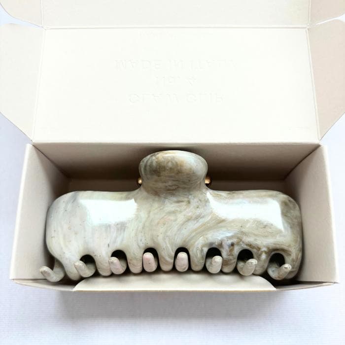 ヘアアクセサリー UNDO hairware No.4 CLAW CLIP Greenmarble