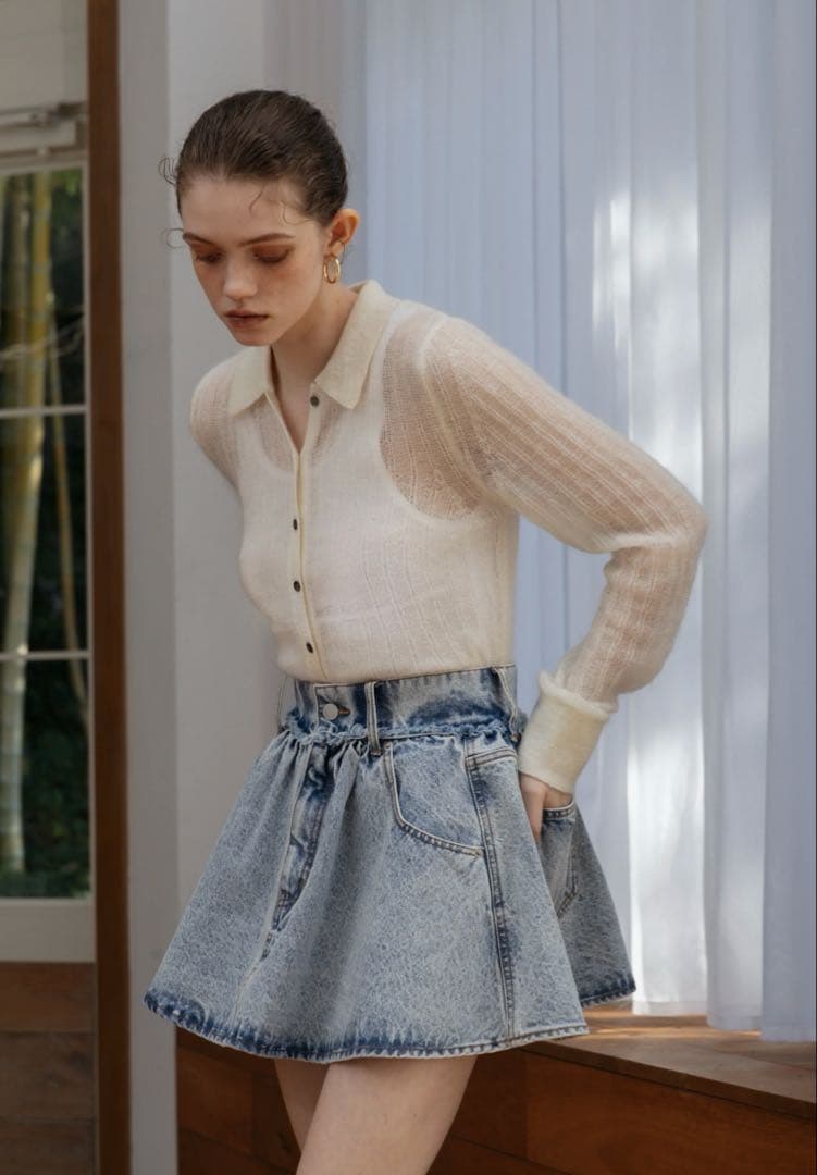 thetoe デニムスカート