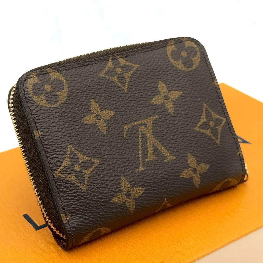 【最高級美品】ルイヴィトン モノグラム ジッピーパース ケース 茶色