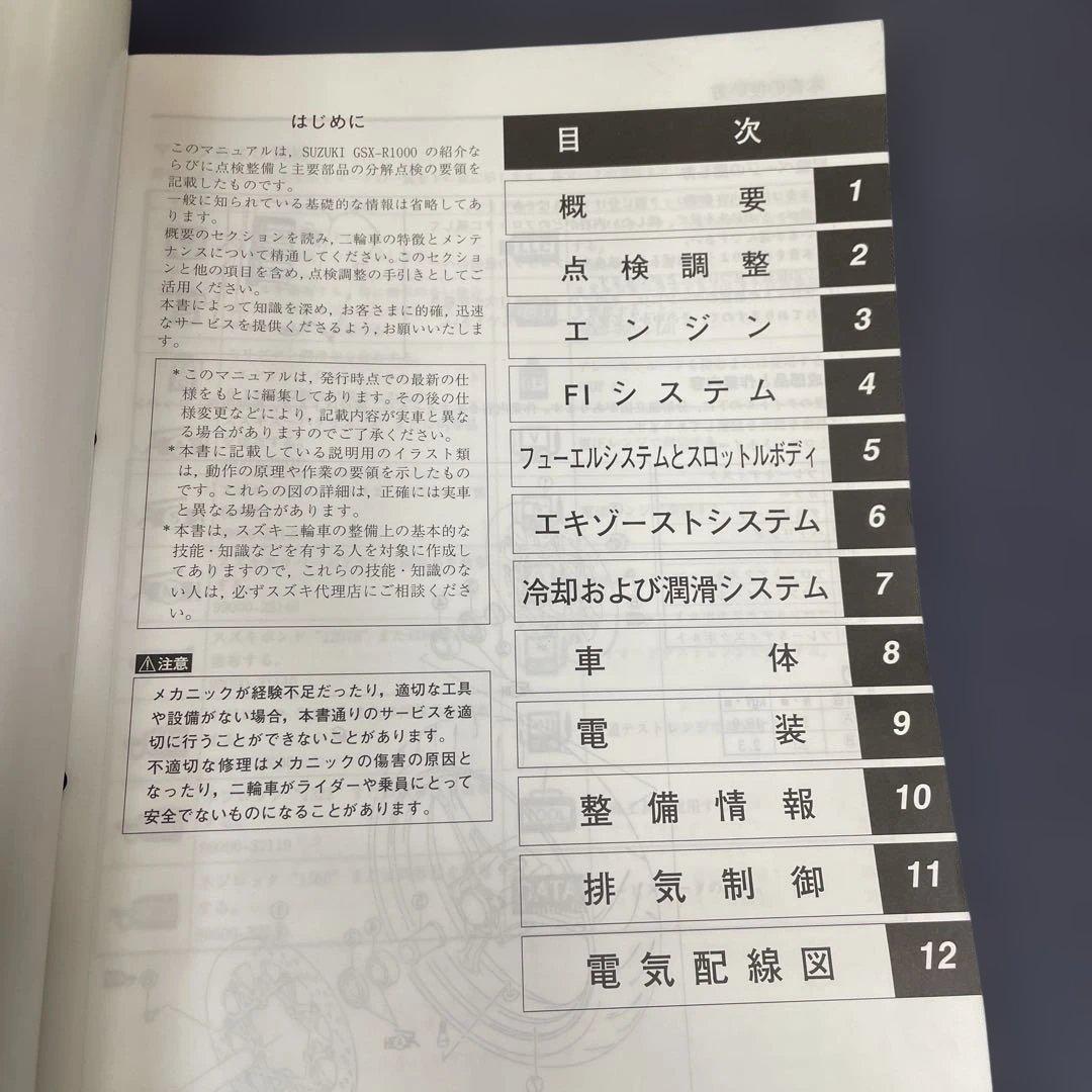GSX-R 1000 サービスマニュアル 07年式