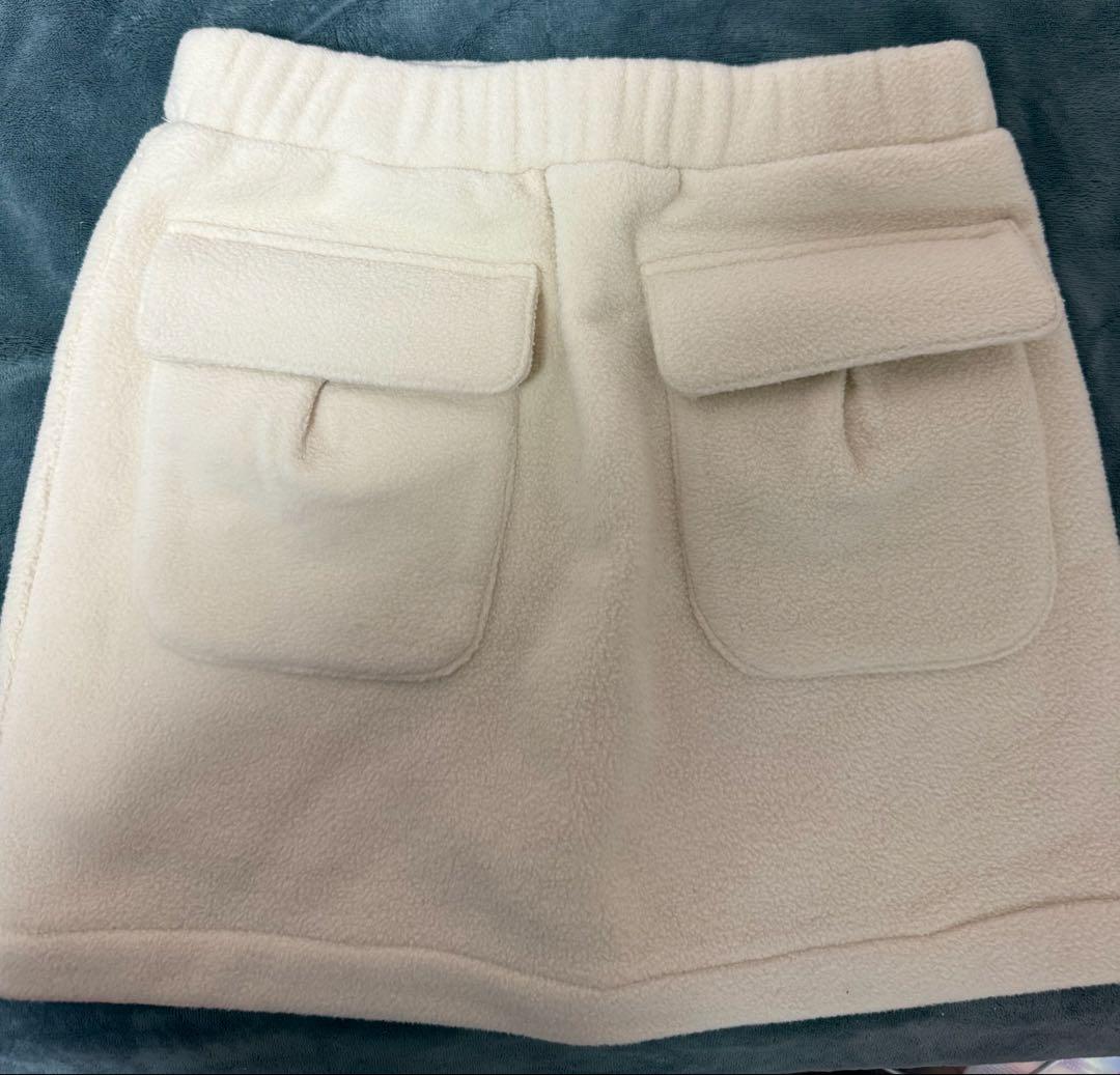 スカート andmary Mary logo fleece skirt