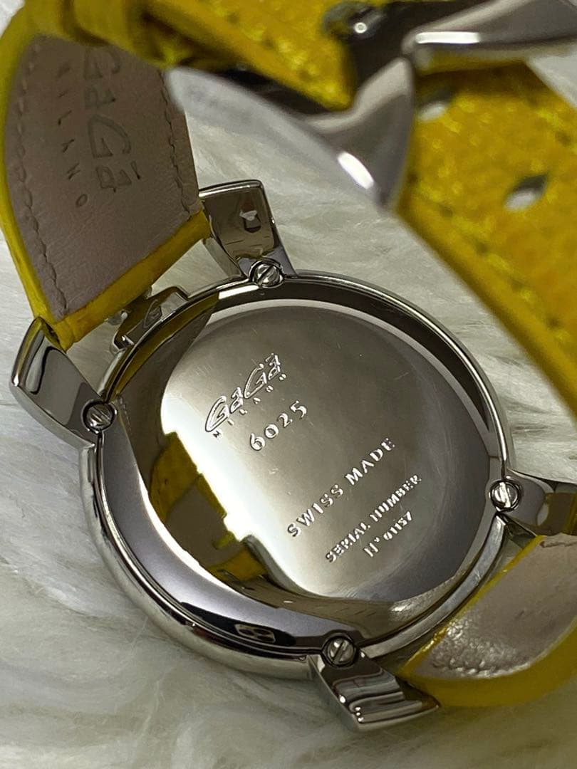 GaGa MILANO 6025.06 イエローストーン付きモデル