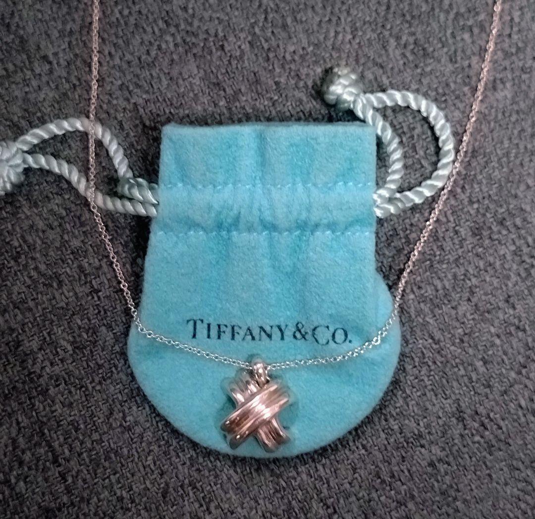 TIFFANY　シルバー925 シグネチャークロスネックレス