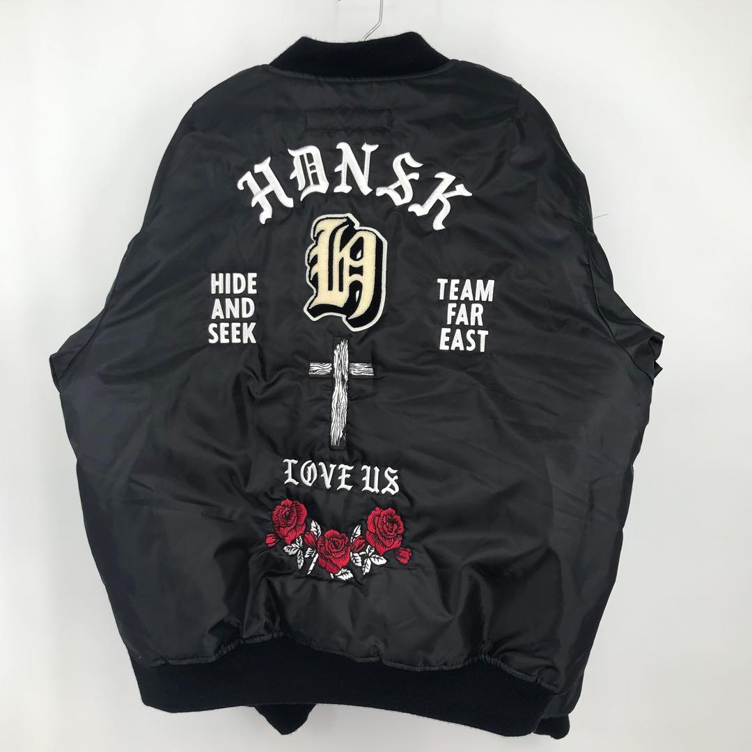 ハイドアンドシーク　MA-1　ブラック