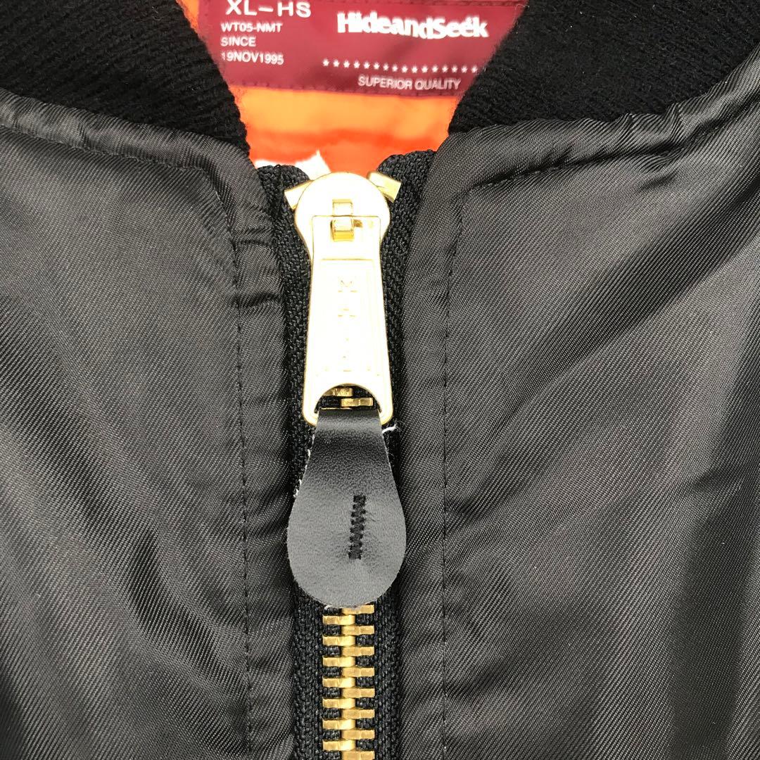 ハイドアンドシーク　MA-1　ブラック