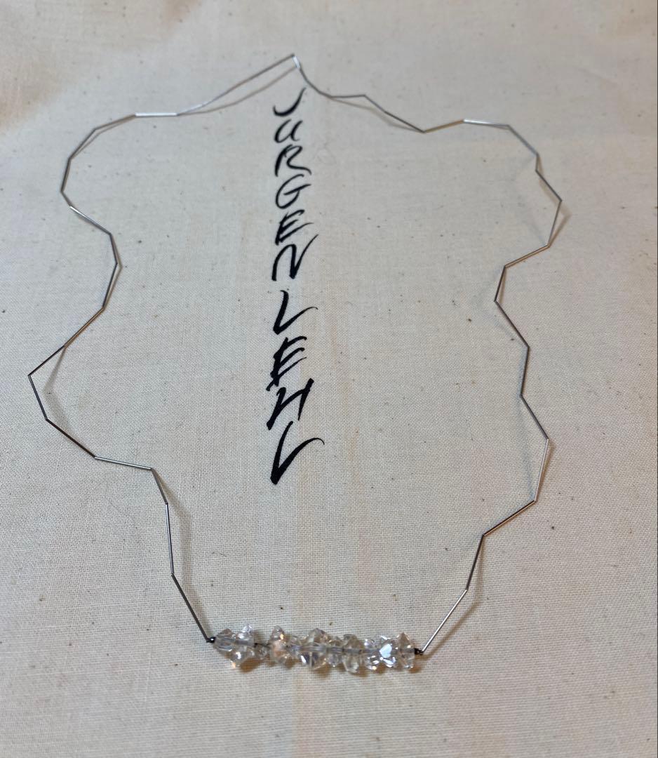 ヨーガンレール　ハーキマーダイヤモンドとシルバービーズのネックレス　ババグーリ