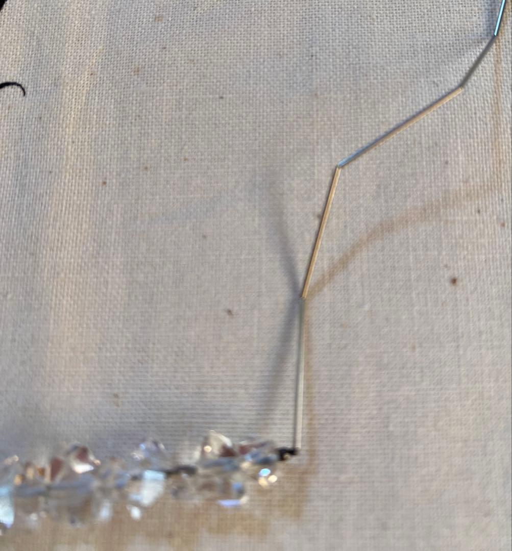 ヨーガンレール　ハーキマーダイヤモンドとシルバービーズのネックレス　ババグーリ