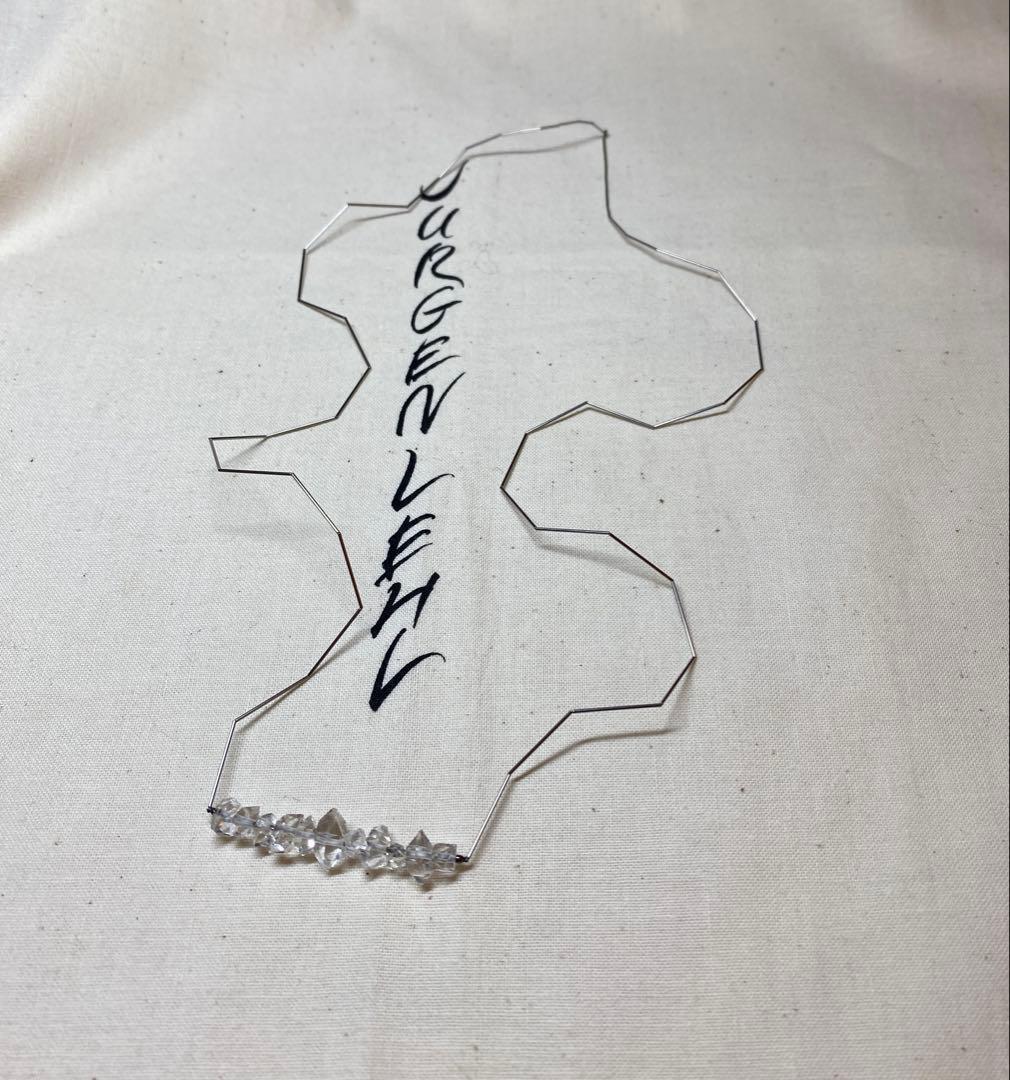 ヨーガンレール　ハーキマーダイヤモンドとシルバービーズのネックレス　ババグーリ