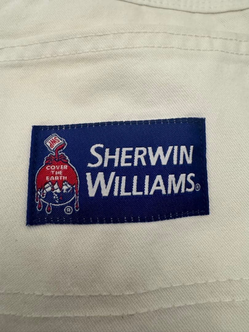 ②Sherwin-Williams ホワイトパンツ　38✖️30 デッドストック