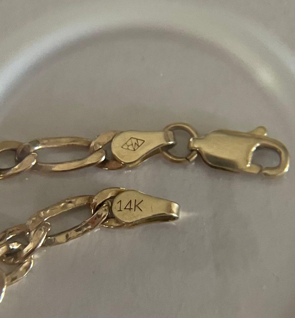 14Kゴールド アンクレット リンクチェーン