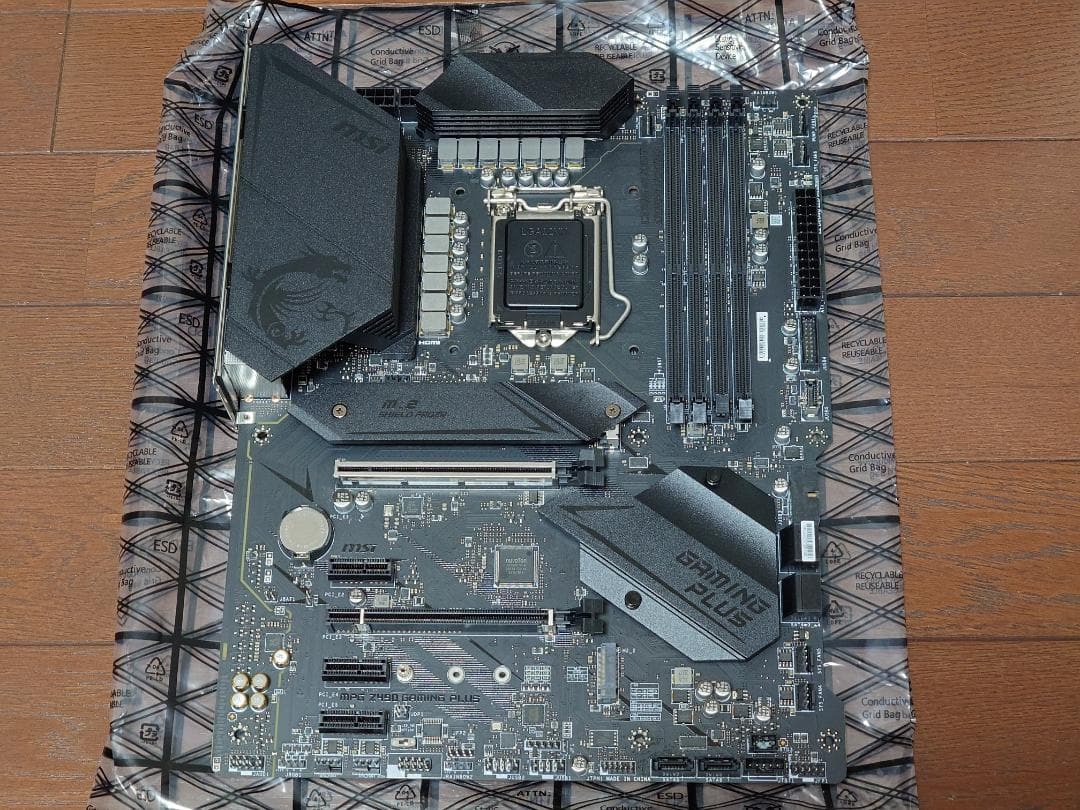【完品】MSI MPG Z490 GAMING PLUS マザーボード　動確済